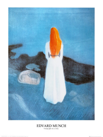 Edvard Munch Young Girl on a Jetty